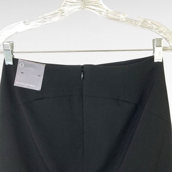 Banana Republic Black Mini Skirt Clueless Preppy  School Girl  Y2K Women’s 0 - Picture 7 of 11